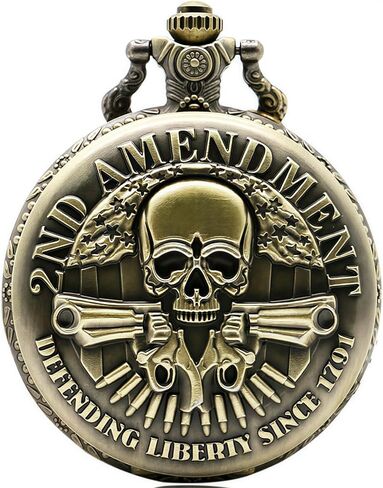 Pocket Watch Engraved Cowboys Arabic Numerals Quartz with Chain Gifts in Kuwait