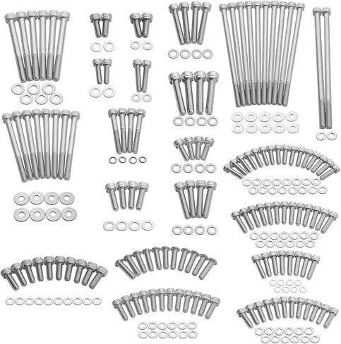 طقم تثبيت مسمار وحشية المحرك من الفولاذ المقاوم للصدأ - متوافق مع 98-02 Camaro Firebird Trans Am & 04 GTO (خانق كابل LS1/LS6 3-Bolt) in Kuwait