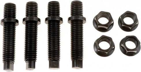 KarParts360 لمجموعة مسامير العادم ميركوري كولوني بارك 1990 1991 | الصلب | أسود | 9.8 درجة الترباس | قفل نقطة الكلب | قطر خيط مسمار النهاية 12 مم | بديل لـ 388718-S2، 388718-S2 in Saudi Arabia