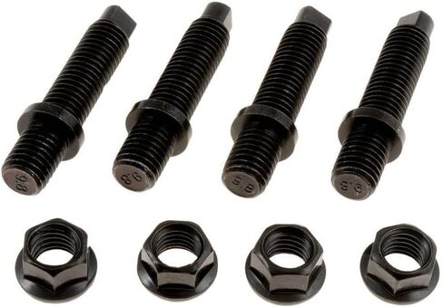 KarParts360 لمجموعة مسامير العادم ميركوري كولوني بارك 1990 1991 | الصلب | أسود | 9.8 درجة الترباس | قفل نقطة الكلب | قطر خيط مسمار النهاية 12 مم | بديل لـ 388718-S2، 388718-S2 in Saudi Arabia
