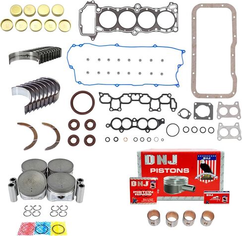 طقم إعادة بناء المحرك DNJ EK641 لـ 1995-1999 نيسان 200SX سنترا 1.6L L4 16V DOHC 1597cc in Kuwait