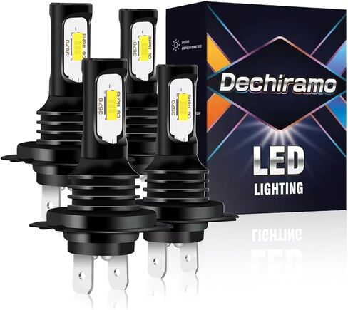 متوافق مع Volkswagen Jett(2005-2018) Hi/Lo Beam، 6500K White Plug and Play، h7 شعاع عالٍ وشعاع منخفض، مصابيح ضباب (عبوة من 4) in Kuwait