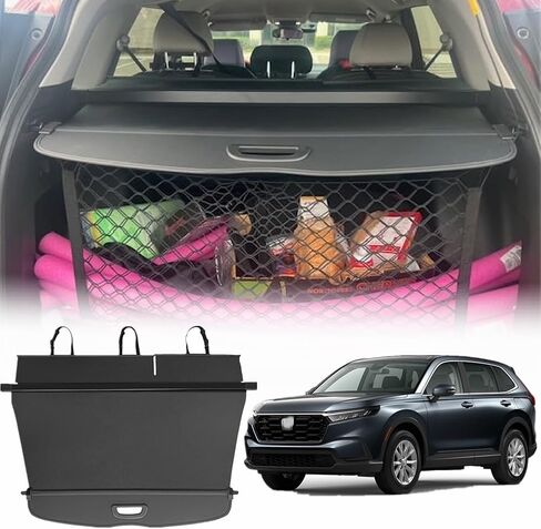غطاء ظل أمان البضائع متوافق مع Honda CR-V CRV 2024 2023 شاشة الخصوصية قابل للسحب للتخزين الخلفي المقاوم للماء غطاء حماية الأمتعة ظل درع أمان in Kuwait