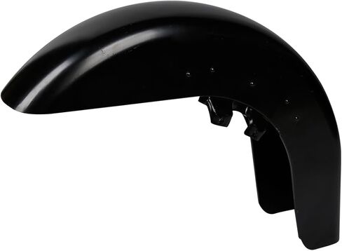 TCT-MOTORPARTS Unpainted Black Front Fender Fits for Harley Touring Road Electra Glide 1989-2013 in Saudi Arabia