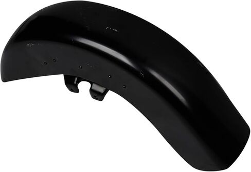 TCT-MOTORPARTS Unpainted Black Front Fender Fits for Harley Touring Road Electra Glide 1989-2013 in Saudi Arabia