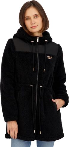 Reebok womens Long Double Sided Fleece Zip-up Jacket in Saudi Arabia