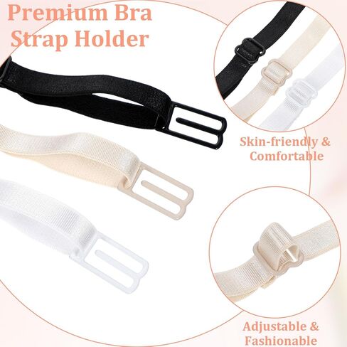 Bra Strap Clips, 24 Pcs Bra Clips to Make Racerback Strap Holders for Slipping Bra-Clip for Conceal Straps Adjustable Anti-Slip Bra-Converter Cleavage Control in Kuwait