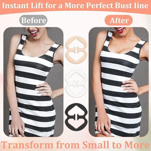 Bra Strap Clips, 24 Pcs Bra Clips to Make Racerback Strap Holders for Slipping Bra-Clip for Conceal Straps Adjustable Anti-Slip Bra-Converter Cleavage Control in Kuwait