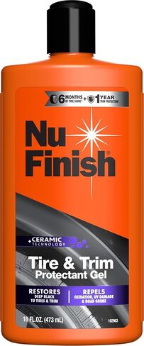 جل حماية الإطارات والحواف من نو فينيش، ملمع الإطارات ولمعان الحواف، تكنولوجيا السيراميك، مستلزمات تنظيف السيارة، 16 أونصة سائلة in Kuwait