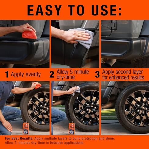 جل حماية الإطارات والحواف من نو فينيش، ملمع الإطارات ولمعان الحواف، تكنولوجيا السيراميك، مستلزمات تنظيف السيارة، 16 أونصة سائلة in Kuwait