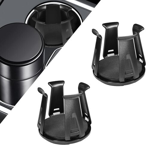 Car Cup Holder Expander, 2PCS Cup Holder Insert Adapter for Car, Adjustable Automotive Slim Can Cupholder Expander for Fixing Beverage Bottle Water Cups, Adhesive Energy Drink Storage Rack in Saudi Arabia