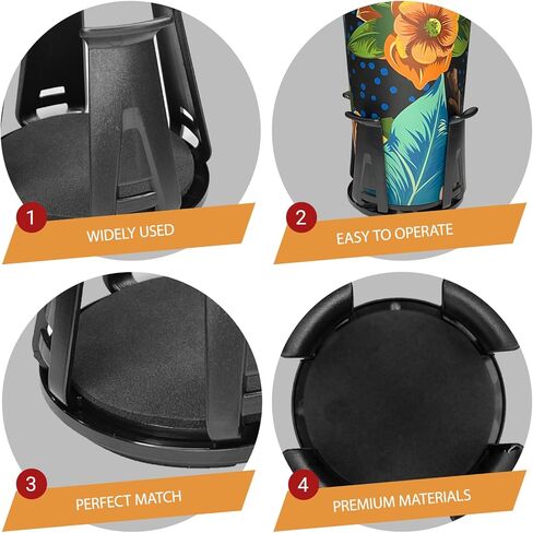 Car Cup Holder Expander, 2PCS Cup Holder Insert Adapter for Car, Adjustable Automotive Slim Can Cupholder Expander for Fixing Beverage Bottle Water Cups, Adhesive Energy Drink Storage Rack in Saudi Arabia