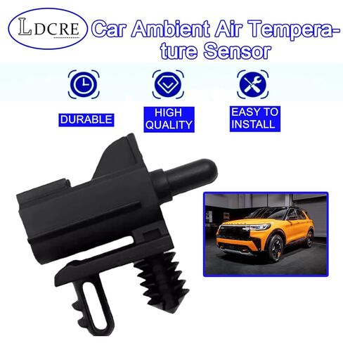استبدال مستشعر درجة حرارة الهواء المحيط للسيارة OEM# AU5Z-12A647-B، AU5Z12A647B، ملحقات السيارة لمستشعر درجة الحرارة المحيطة الخارجية المتوافقة مع Ford Edge Explorer Lincoln in Kuwait