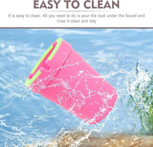 MLY 2 Pcs Smokeless Car Ashtray, Portable Car Ashtrays for Cup Holder Smell Proof, Multifunctional Glow in The Dark Interior Ash Trash Holder, Fit for Cars, Trucks, Suvs (Pink) in Saudi Arabia