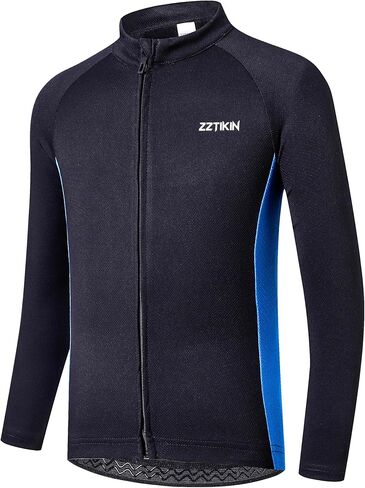 Kids Long Sleeve Cycling Jersey - Quick Dry, Full Zip, Reflective in Saudi Arabia