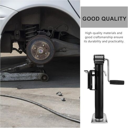 Healifty Manual Stabilizer Trailer Jack 900kg Load Capacity Black Side Crank Rv Support Bracket for Camper and Boat Outrigger Stabilizer in Saudi Arabia