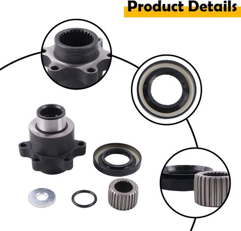 27252-115000-0000 Rear Drive Shaft Boss Kit w/Oil Seal & O-Ring Compatible with Hisun 400 500 700 UTV ATV Sector Vector Coleman Massimo Axis Cub Cadet Bennche in Kuwait