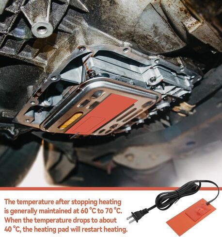 3Pcs Silicone Car Engine Oil Heater Pad, 2" x 6", 110V, 50W, Orange, Constant Temp 60-70C (140-158F), Starts Below 40C (104F), Stops Above 90C (194F), Easy Install, Waterproof, Versatile Use in Saudi Arabia