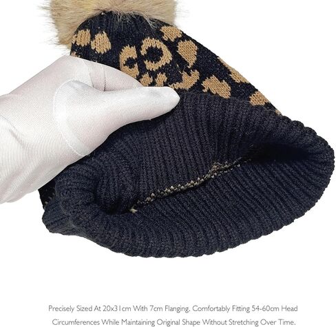 قبعة صغيرة متماسكة للنساء والرجال، قبعة شتوية دافئة على شكل نمر مع قبعة من الفرو الصناعي السميك الناعم المترهل على شكل جمجمة الثلج in Kuwait