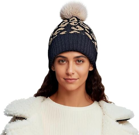 قبعة صغيرة متماسكة للنساء والرجال، قبعة شتوية دافئة على شكل نمر مع قبعة من الفرو الصناعي السميك الناعم المترهل على شكل جمجمة الثلج in Kuwait