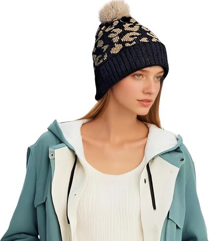 قبعة صغيرة متماسكة للنساء والرجال، قبعة شتوية دافئة على شكل نمر مع قبعة من الفرو الصناعي السميك الناعم المترهل على شكل جمجمة الثلج in Kuwait