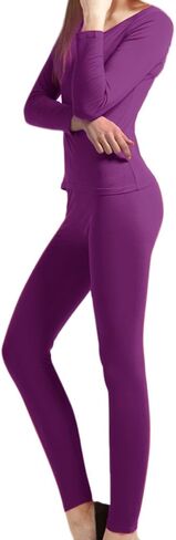 Peach Couture 100% Cotton Womens Waffle Knit 2 Pcs - Top & Bottom Thermal Set in Kuwait