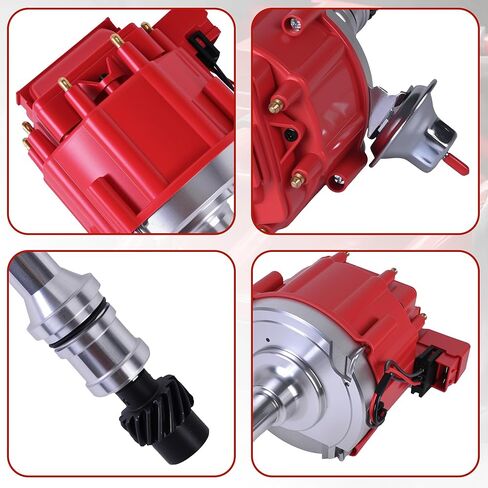Ignition Distributor With Cap & Rotor Compatible With 1968-1976 Oldsmobile Olds V8 260 307 330 350 400 403 425 455 Engine Replace 1045511 403RHEI PC6009 PE328 HEI Distributor in Saudi Arabia