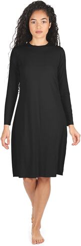 MeMoi Women's Bonded Long Sleeve Slip Dress in Saudi Arabia