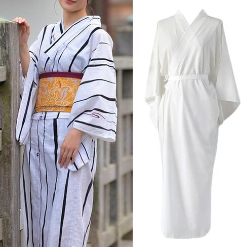 Kimono Undergarment, Long Inner Slip Dress, Universal Size, Lightweight Kimono Liner for Women, Spa Bathrobe, Adaptable for Formal Wear, Party, Hotel & Lounge in Saudi Arabia