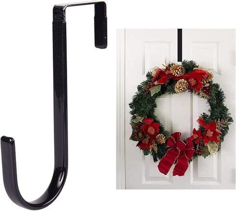 Black Wreath Carbon Steel Hanger, 5 Inch Height, Strong Bearing Fall for Christmas Halloween Decorations in Saudi Arabia