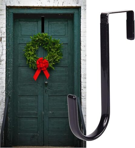 Black Wreath Carbon Steel Hanger, 5 Inch Height, Strong Bearing Fall for Christmas Halloween Decorations in Saudi Arabia