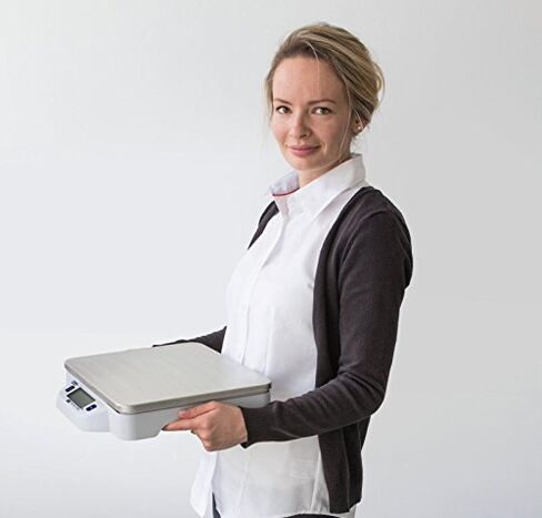 KERN Flat Portable Bench Scales Easy Stainless Steel Weighing Plate 10kg Weighing Range 5g Readability in Kuwait