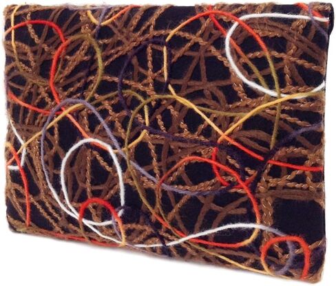 JNB Multicolor Mixed Fabric Bohemian Style Envelope Clutch in Saudi Arabia