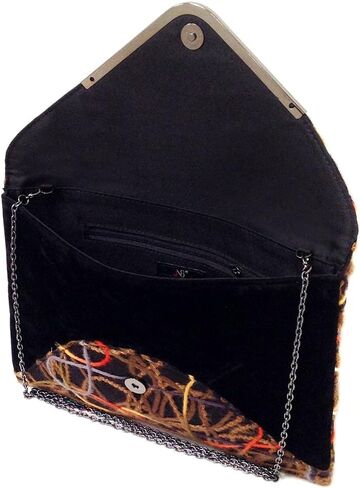 JNB Multicolor Mixed Fabric Bohemian Style Envelope Clutch in Saudi Arabia