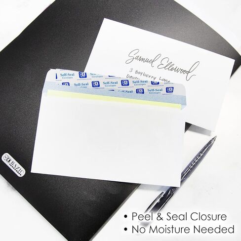 BAZIC Security Self Seal Envelope 3 5/8" x 6 1/2" #6, No Window Tint Pattern Mailing Envelopes, Peel & Seal (80/Pack), 1-Pack in Saudi Arabia