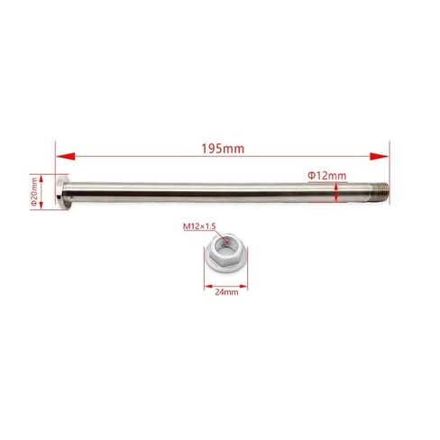 Swing ARM Axle with Nut Screw Swingarm Pivot Bolt Shaft Compatible with SX TC MC 65 2024-2025 in Kuwait