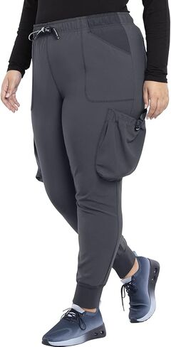 Cherokee iFlex CKK150 Uptown High Rise Jogger by Katie Duke Pewter XS in Saudi Arabia