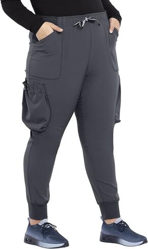 Cherokee iFlex CKK150 Uptown High Rise Jogger by Katie Duke Pewter XS in Saudi Arabia