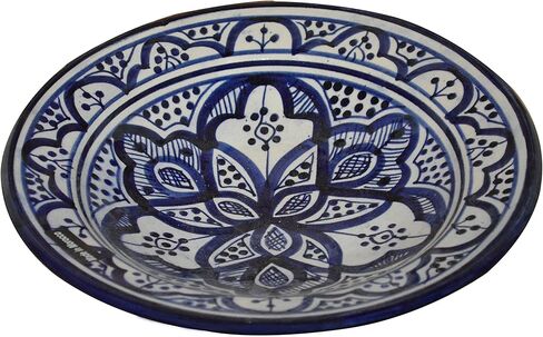 Treasures Of Morocco Ceramic Plates Moroccan Handmade Appetizer Tapas Serving Decorative 10 inches Round in Saudi Arabia