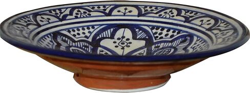 Treasures Of Morocco Ceramic Plates Moroccan Handmade Appetizer Tapas Serving Decorative 10 inches Round in Saudi Arabia