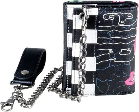 TCB Creations Classic Cartoon Invader Villain Zim and Gir Characters Trifold Chain Wallet in Saudi Arabia