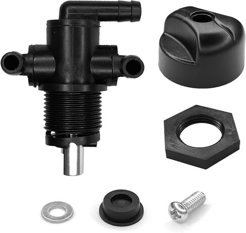 Petcock Fuel Shutoff Valve 3 Way Gas Shut Off Valve Fuel Petcock Valves Switch For Polaris Twin Magnum Trail Boss 325 330 500 7052161 ATV Sportsman 335 400 600 700 Replacement 5432559 7052161 in Saudi Arabia