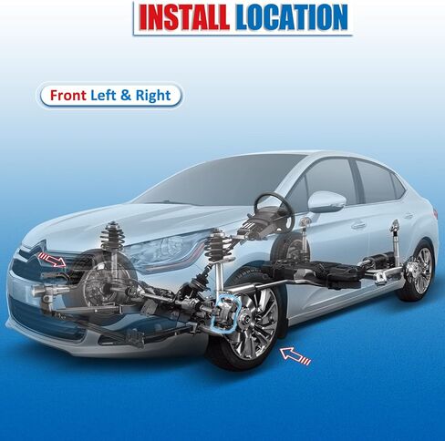 مجموعة فرجار الفرامل مع زوج دعامة أمامية متوافقة مع 1997-2000 EL لـ 1996-2011 Honda Civic 2010-2014 Honda Insight قرص الفرامل الفرجار 19B1833 19B1832 in Kuwait