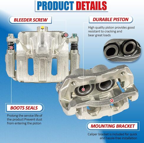 مجموعة فرجار الفرامل مع زوج دعامة أمامية متوافقة مع 2007-2016 Honda CR-V 2005-2010 Honda Odyssey 2007-2012 RDX 2012-2015 Honda Crosstour قرص الفرامل الفرجار 19B2959 19B2958 in Kuwait