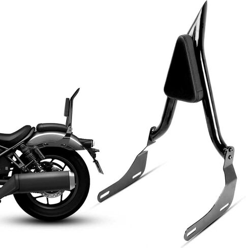 مسند ظهر للركاب الخلفي مقاس 16 بوصة، مسند ظهر سريع التحرير يناسب هوندا CMX100، أسود in Kuwait