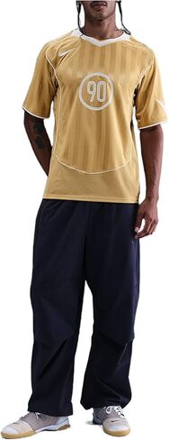 قميص كرة القدم توتال 90 Dri-FIT بأكمام قصيرة للرجال من نايكي (ذهبي للنادي/أبيض ساميت/أبيض ساميت) in Kuwait