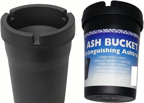 Ash Trays – Jumbo and Regular Size Set – Portable Outdoor & Car Ashtray with Lid – Heavy-Duty Plastic, Windproof, Odor-Reducing Design – For Smokers at Home, Travel, or Patio Use in Saudi Arabia