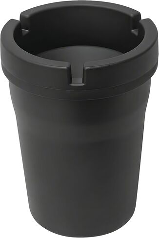 Ash Trays – Jumbo and Regular Size Set – Portable Outdoor & Car Ashtray with Lid – Heavy-Duty Plastic, Windproof, Odor-Reducing Design – For Smokers at Home, Travel, or Patio Use in Saudi Arabia