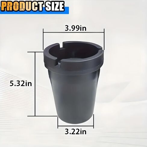 Ash Trays – Jumbo and Regular Size Set – Portable Outdoor & Car Ashtray with Lid – Heavy-Duty Plastic, Windproof, Odor-Reducing Design – For Smokers at Home, Travel, or Patio Use in Saudi Arabia