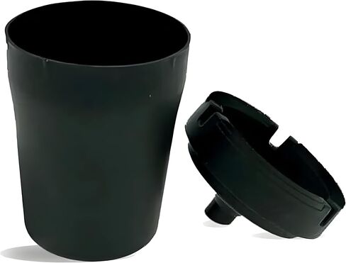 Ash Trays – Jumbo and Regular Size Set – Portable Outdoor & Car Ashtray with Lid – Heavy-Duty Plastic, Windproof, Odor-Reducing Design – For Smokers at Home, Travel, or Patio Use in Saudi Arabia